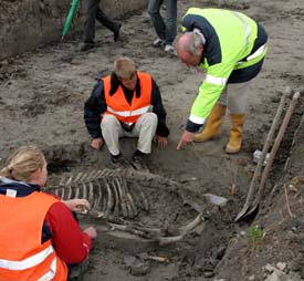 Archeologische opgraving Harnaschpolder Den Hoorn