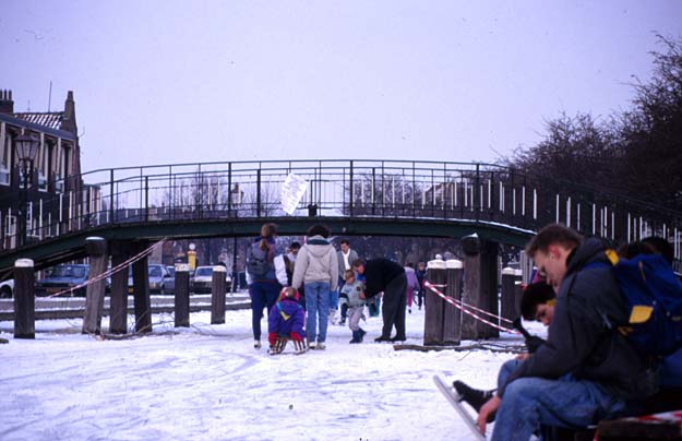 Schaatsen Schipluiden 1990/1991 - Paardenbrug Schipluiden